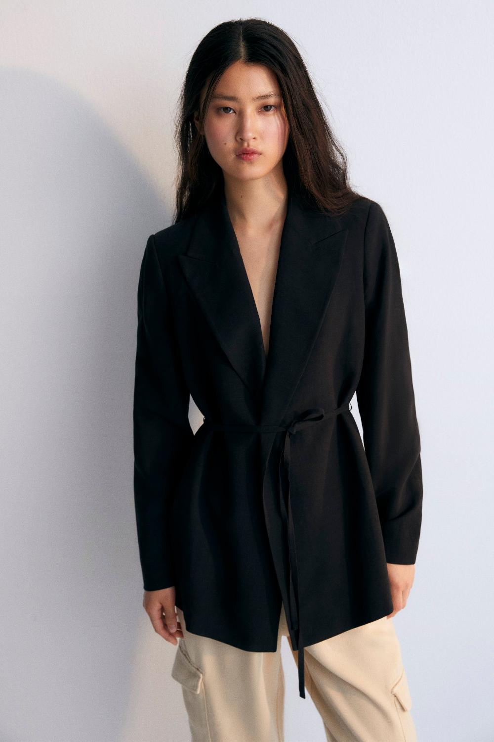 the new society Eros mujer blazer caviar