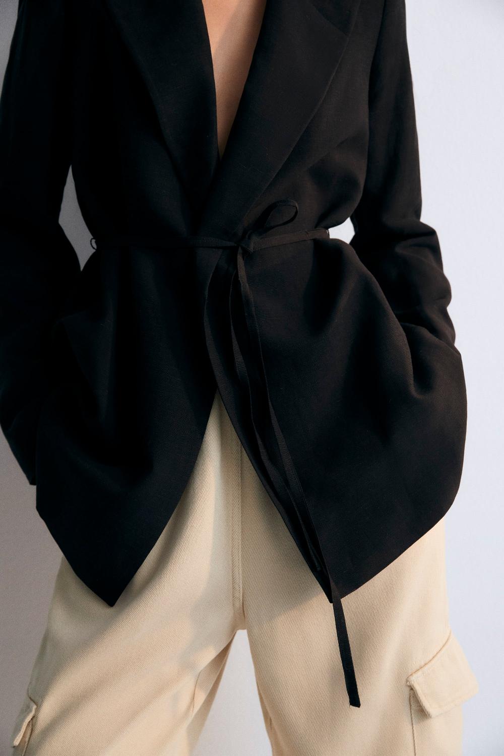 the new society Eros mujer blazer caviar Venta caliente