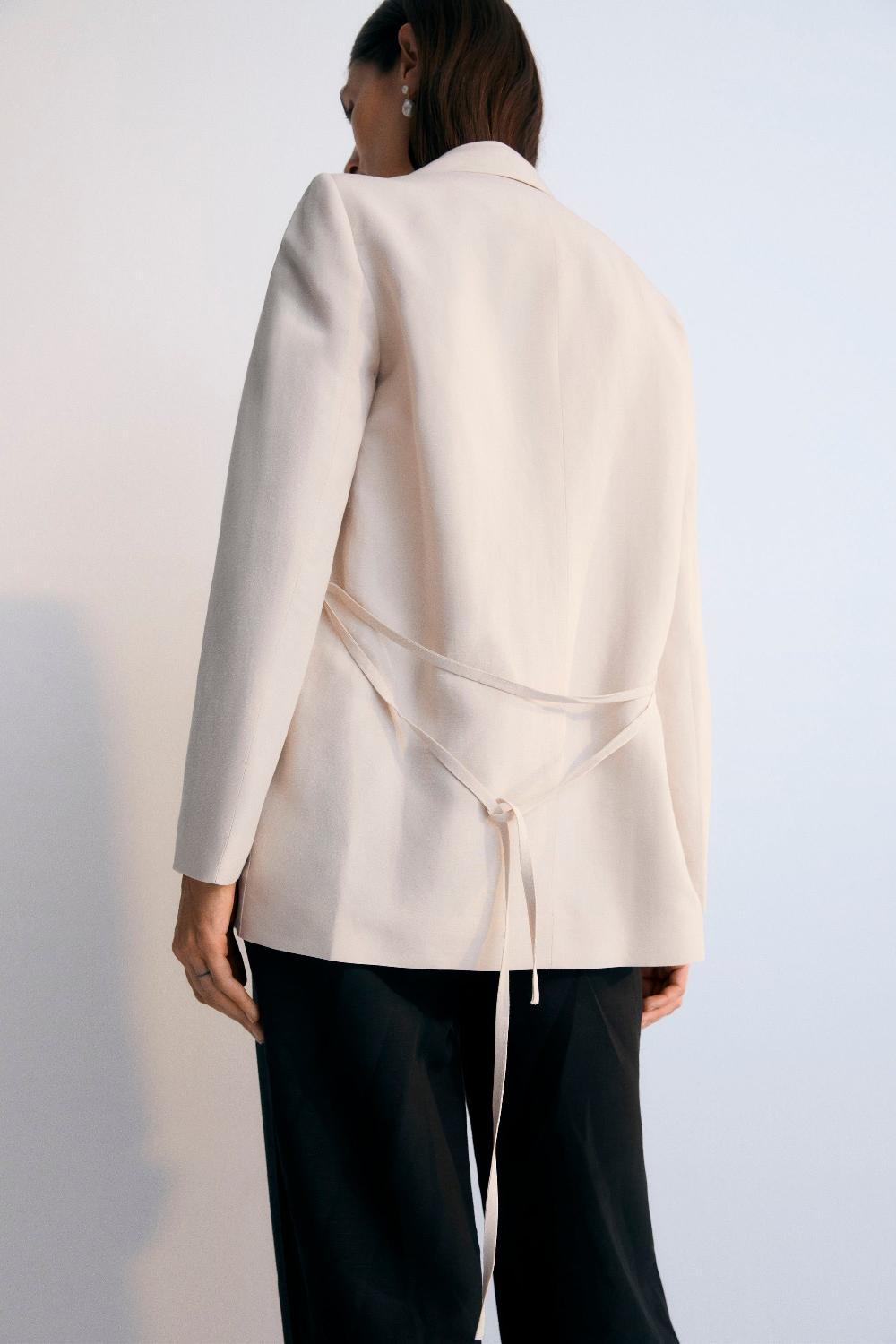 the new society Eros mujer blazer piedra Rebajas de fábrica