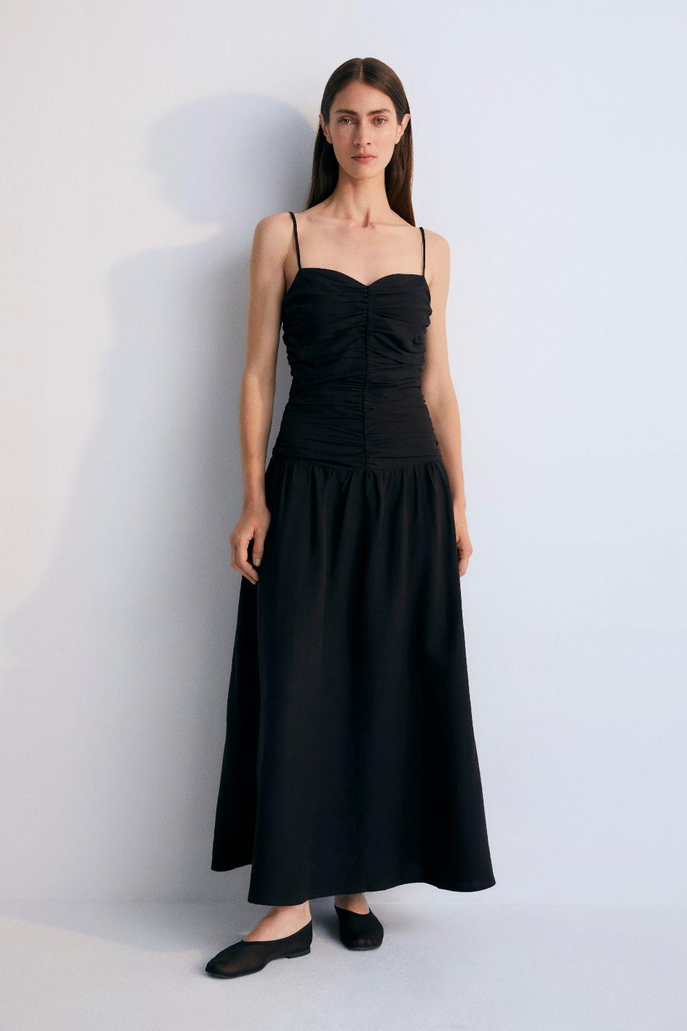 the new society Eros mujer vestido largo caviar