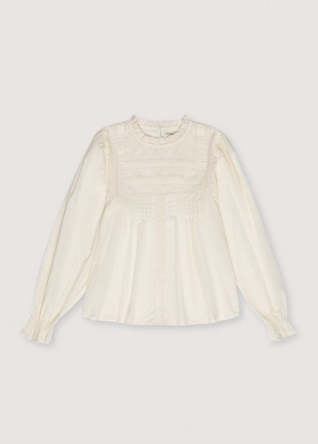 the new society Crema de vainilla de blusa de mujer Venus
