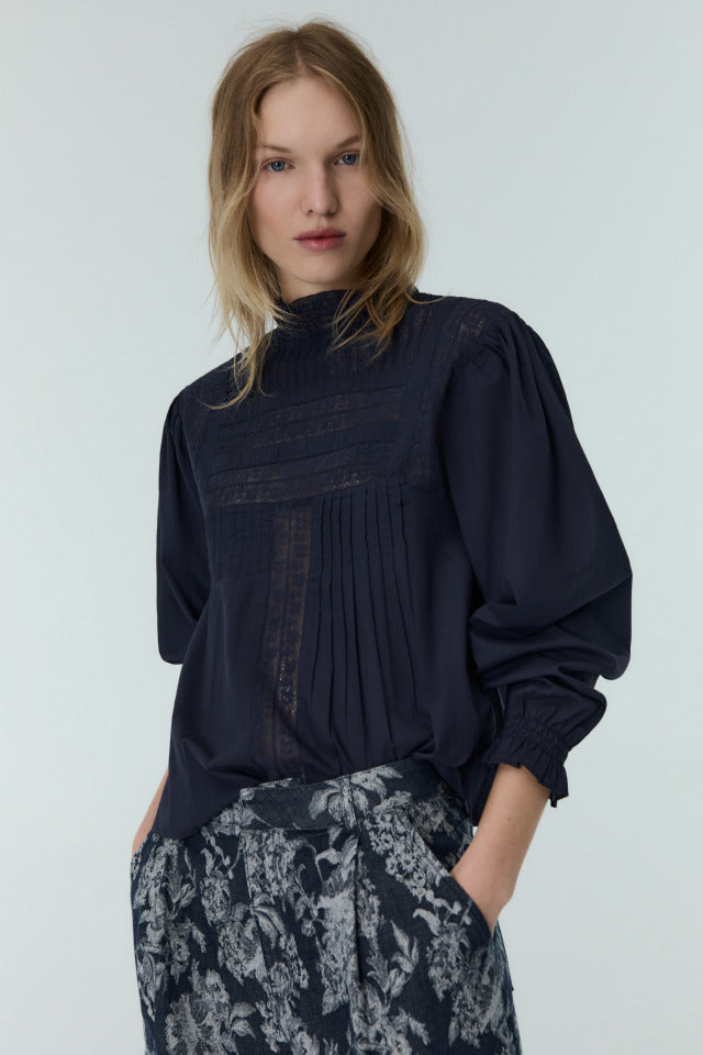 the new society Venus Woman blusa medianoche marina