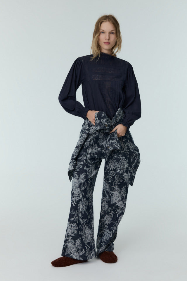 the new society Venus Woman blusa medianoche marina Rebajas baratas