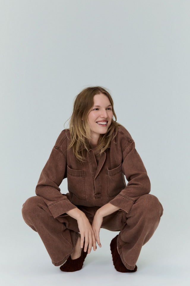 the new society Tribeca Woman Shirt Chestnut Glow Los más vendidos