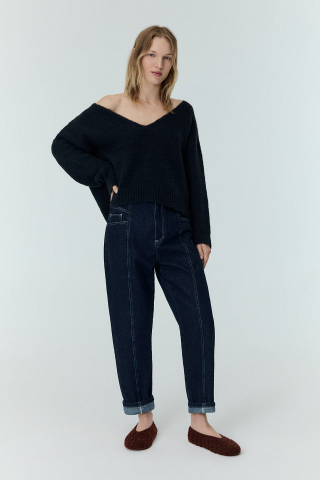 the new society Regina Woman Jumper Midnight Navy Envío gratis