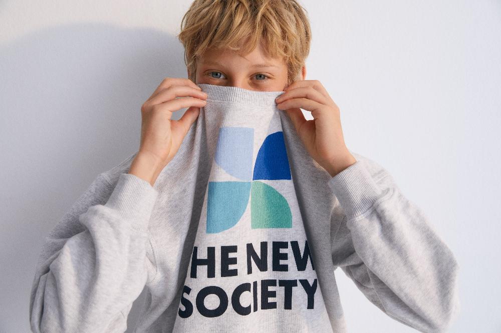 the new society Sudadera mykonos melange gris Rebajas de fábrica