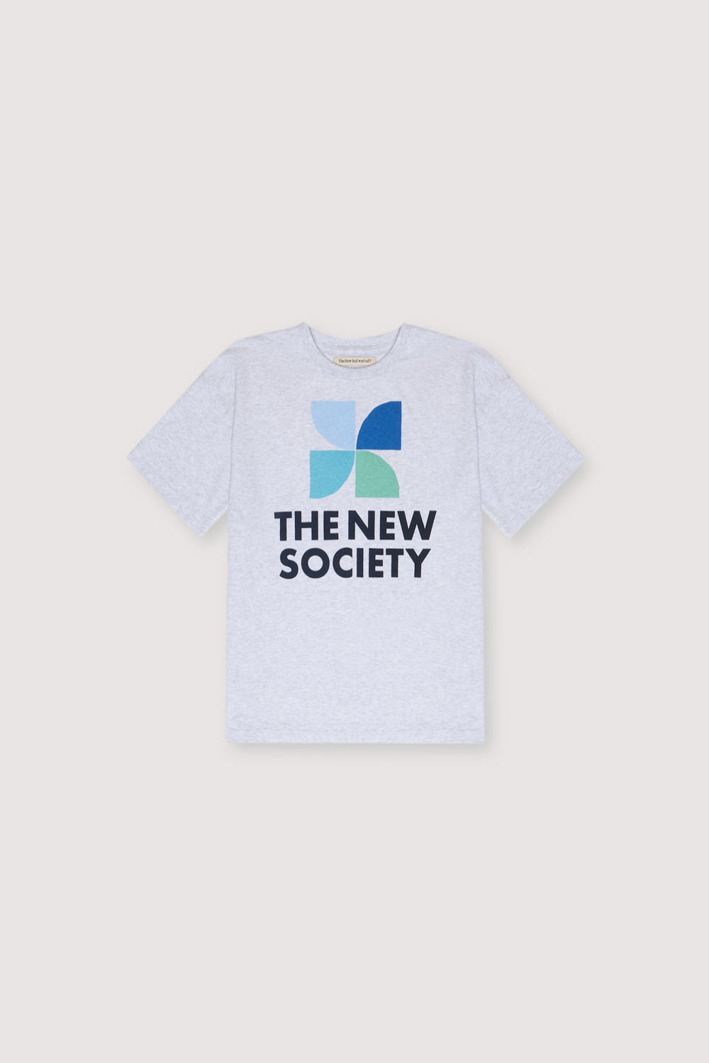 the new society Camiseta Mykonos Melange gris Ventas relámpago