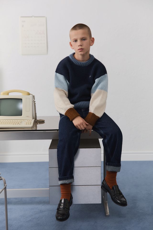 the new society Zernatt Jumper Midnight Navy Envío gratis