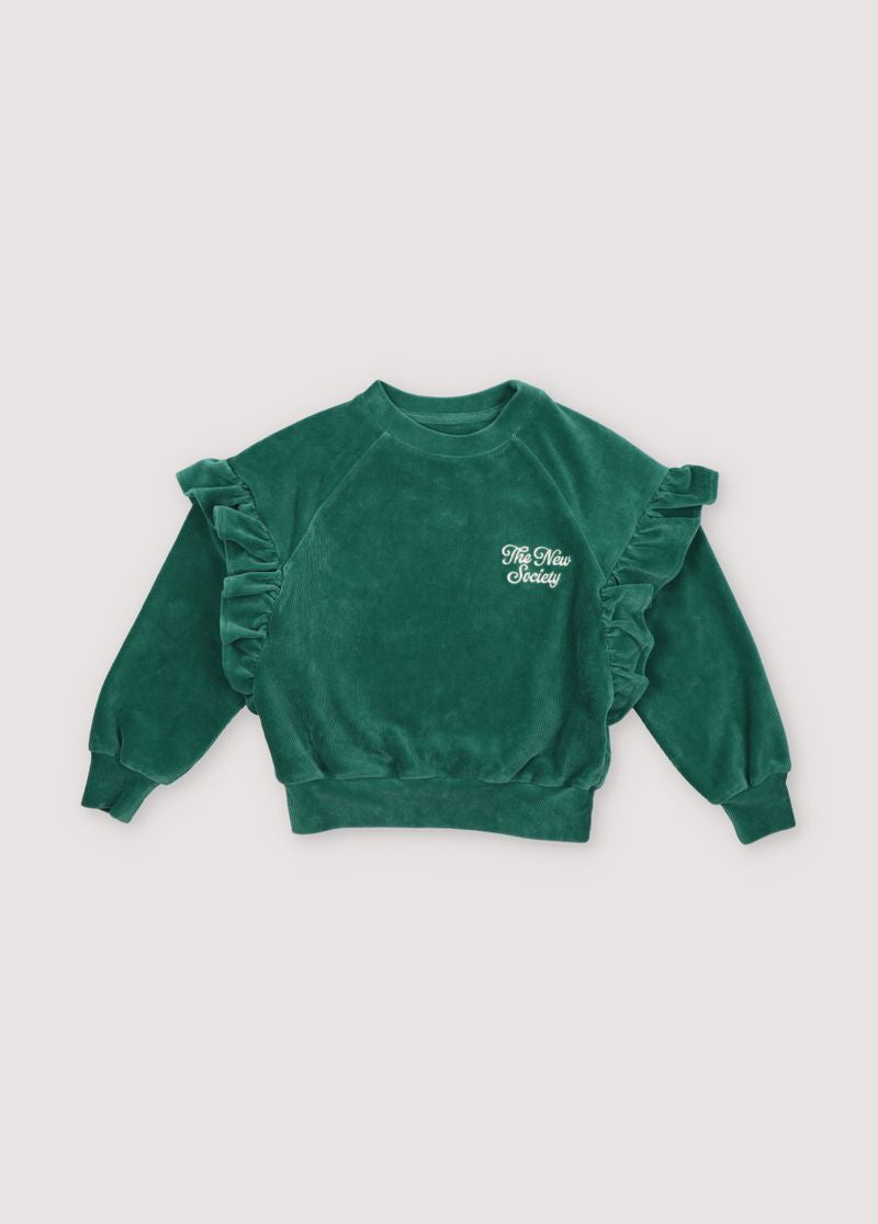 the new society Odense Sweater Retro Green Tienda de fábrica