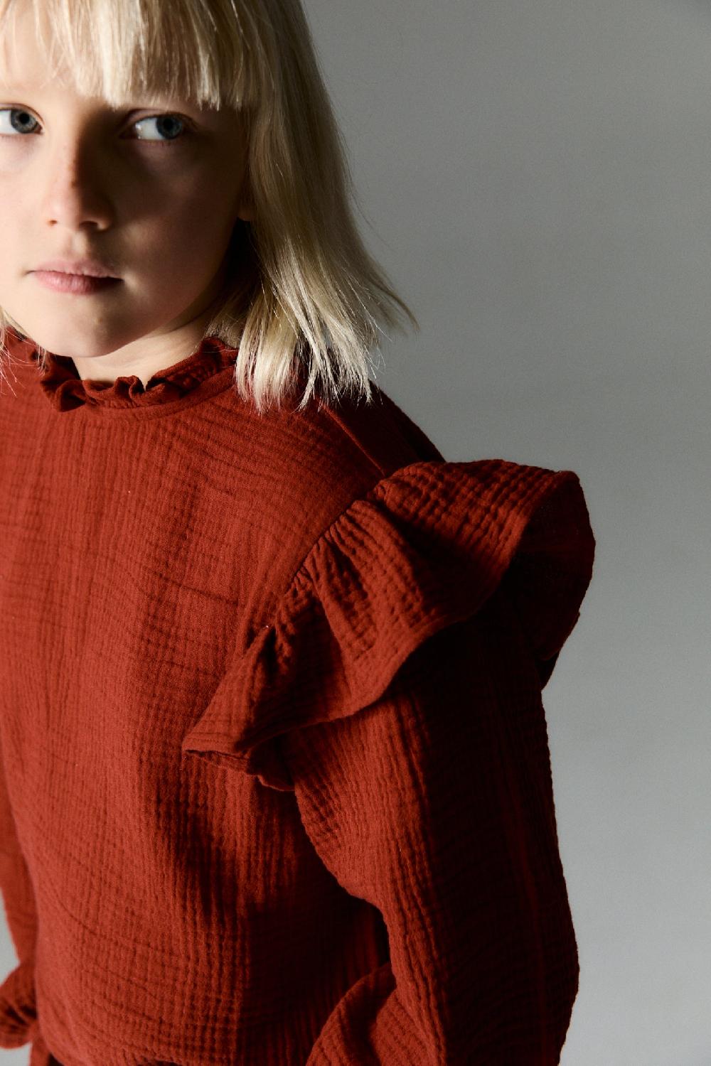 the new society Blusa glaciar rubí anochecer Gran oferta
