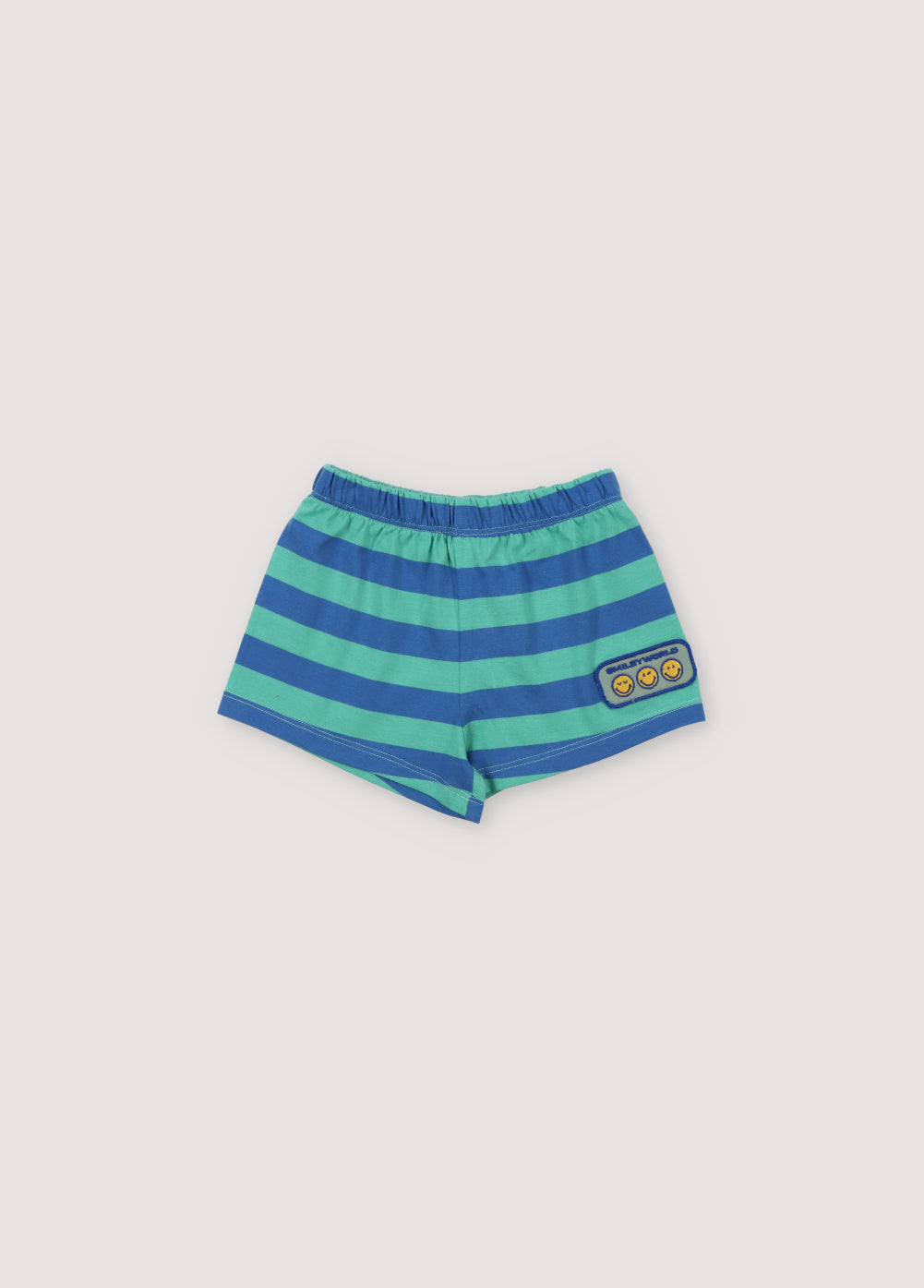 the new society Smiley Baby Short Stripes Cobalto