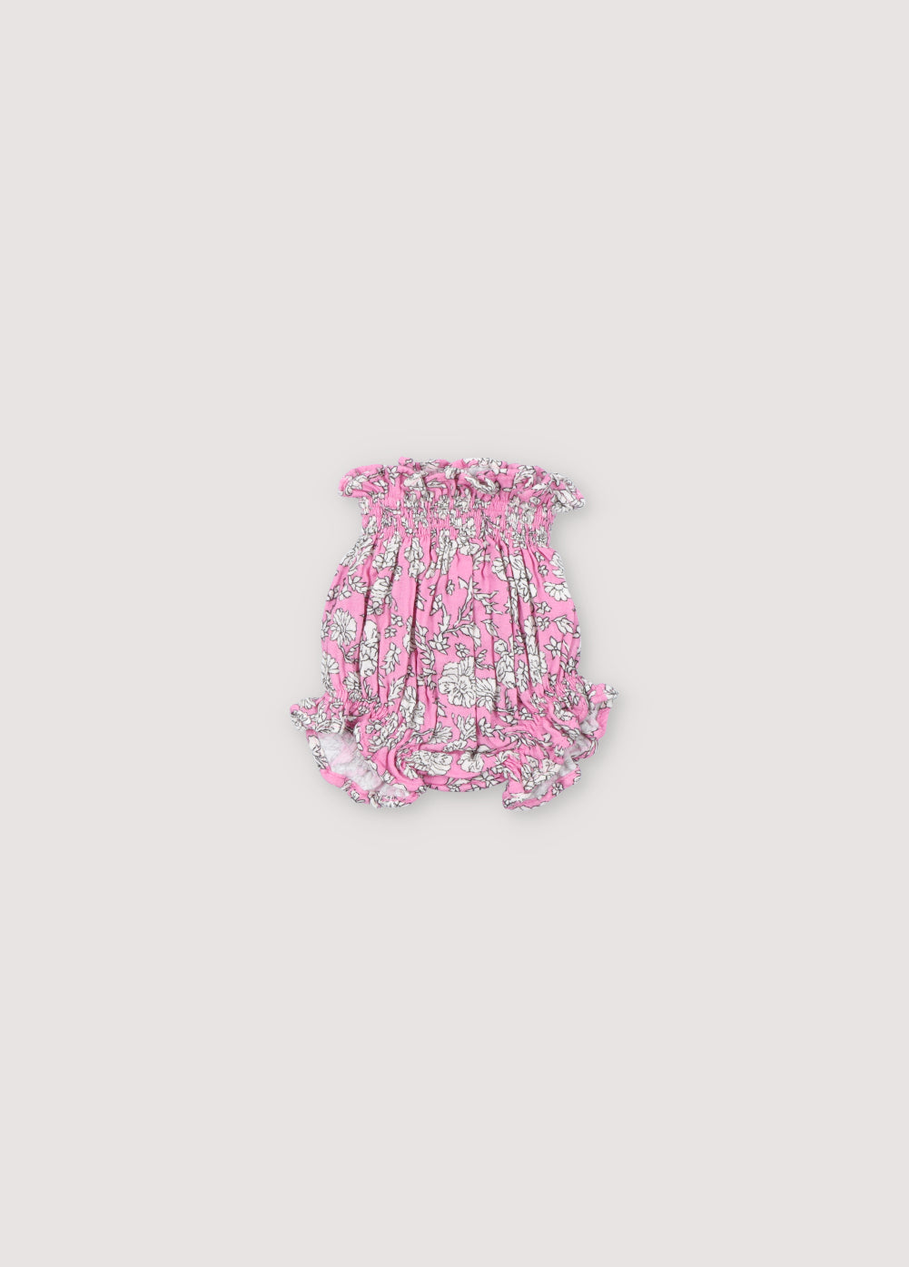 the new society Melina Baby Bloomer Peony Hibiscus Print