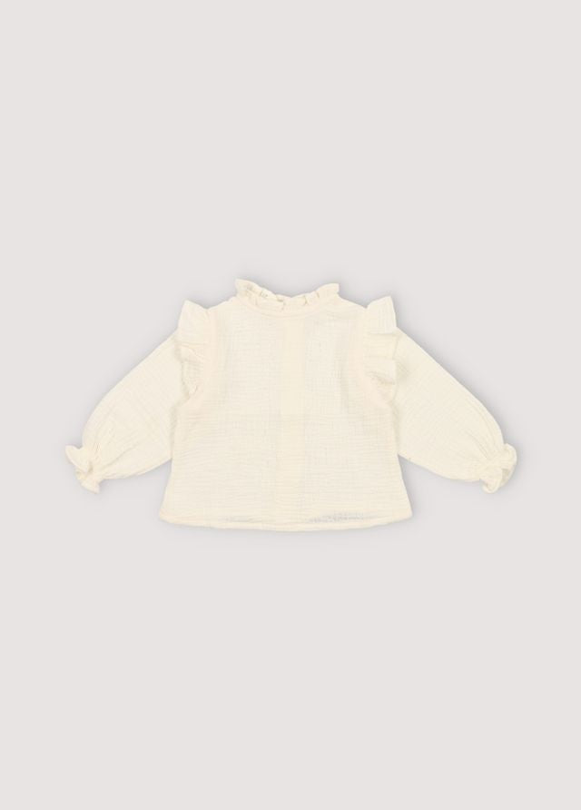 the new society Crema de vainilla de blusa para bebé glaciar