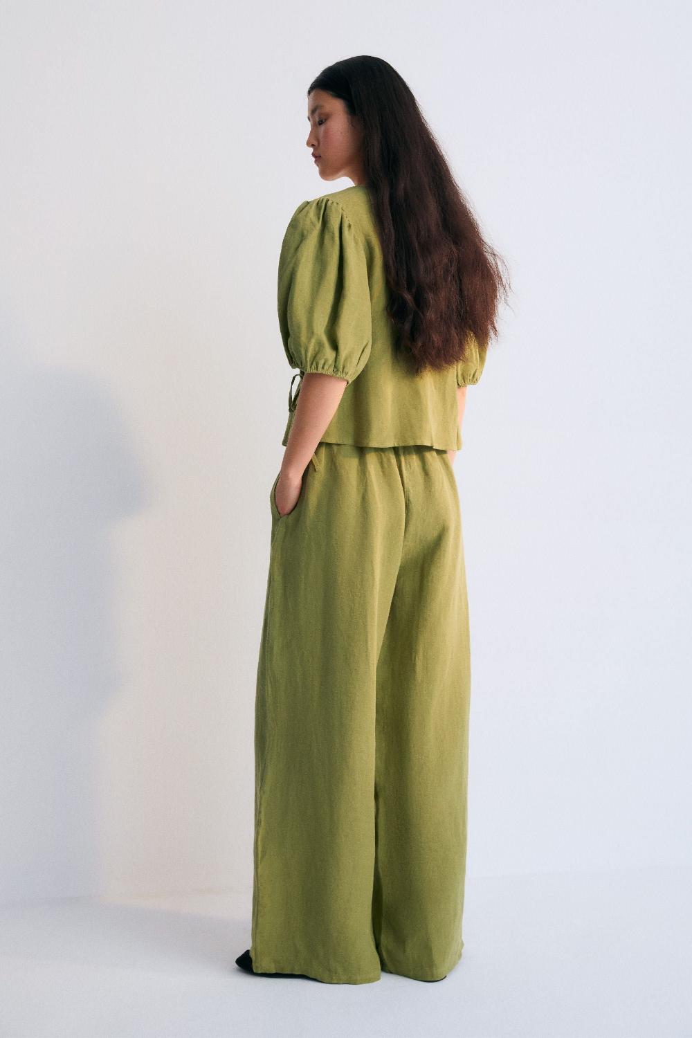 the new society Hera mujer pantalón oliva Promoción trimestral
