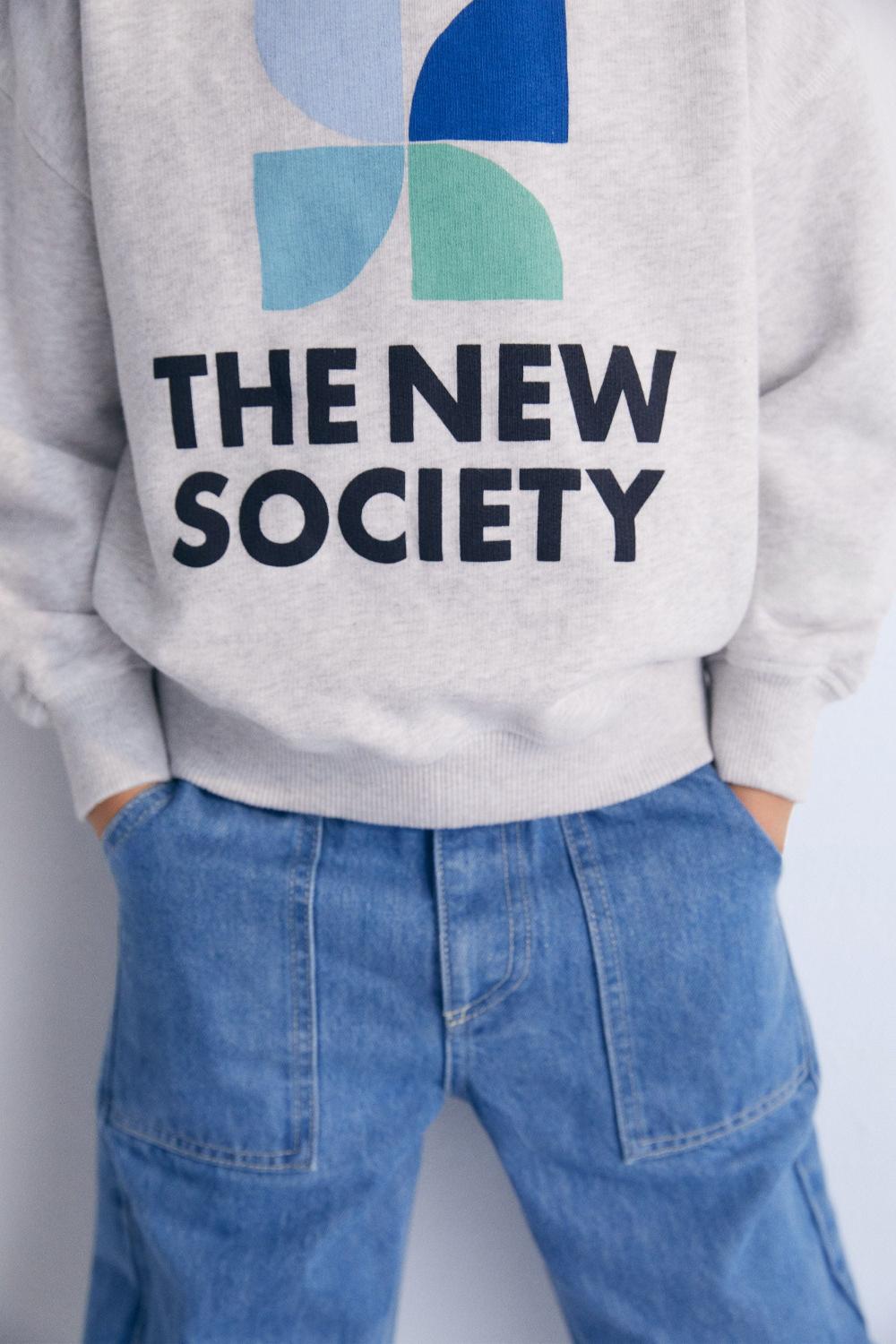 the new society Meganisi Pant Mid Mid Blue Denim En oferta