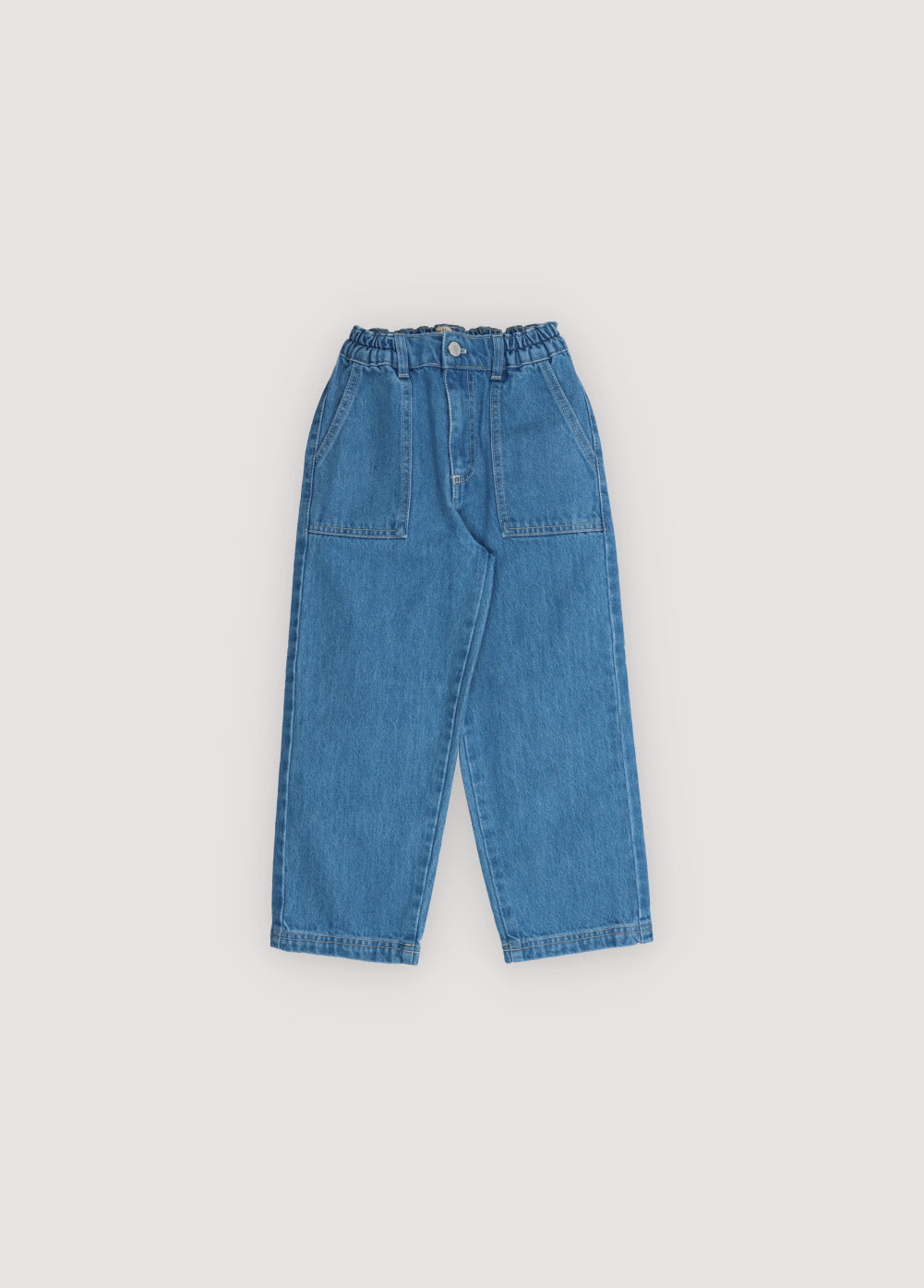 the new society Meganisi Pant Mid Mid Blue Denim En oferta