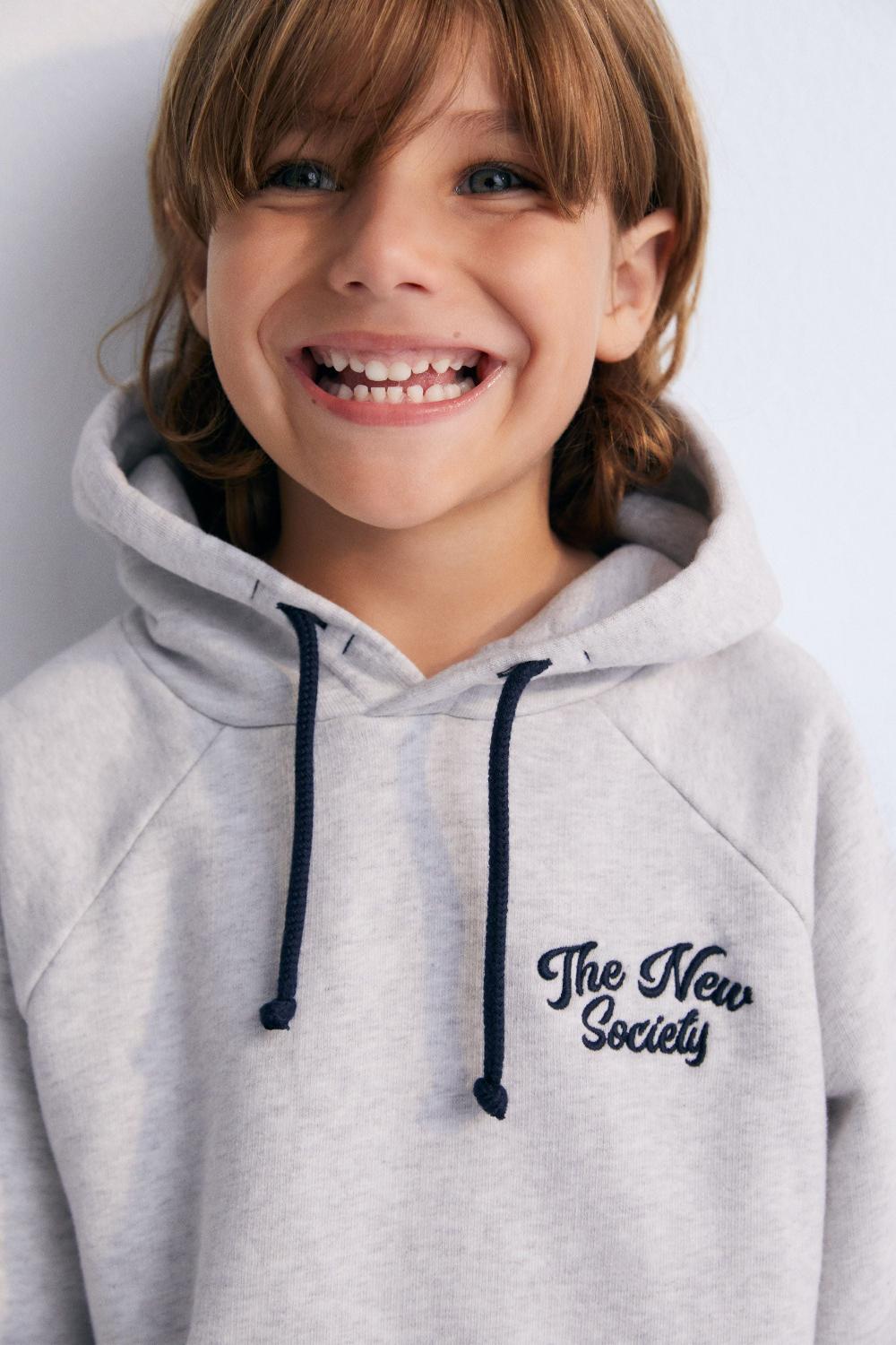 the new society Sudadera con capucha de pylos Descuento por venta flash
