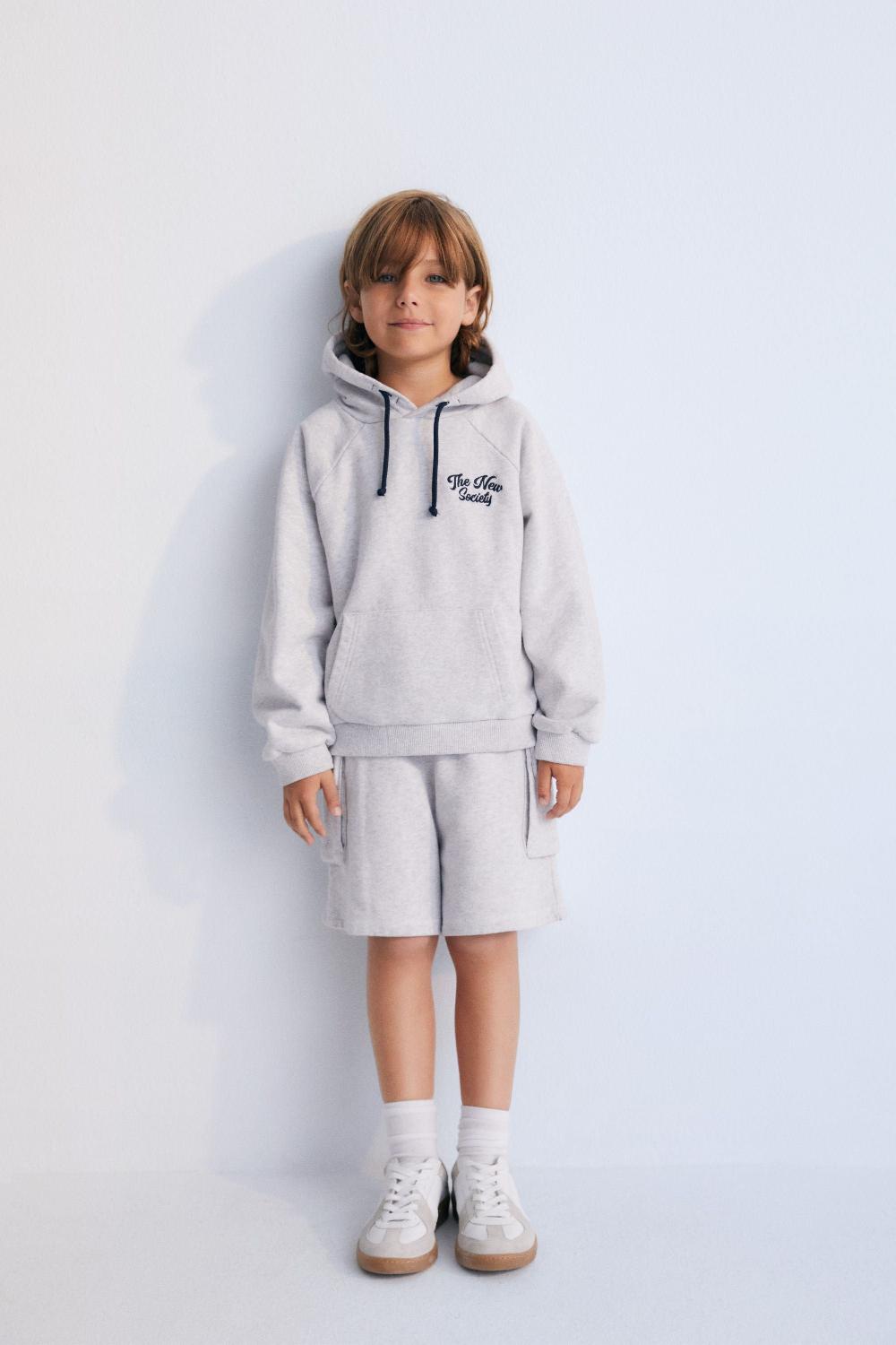 the new society Pylos bermuda gris melange Ofertas de temporada