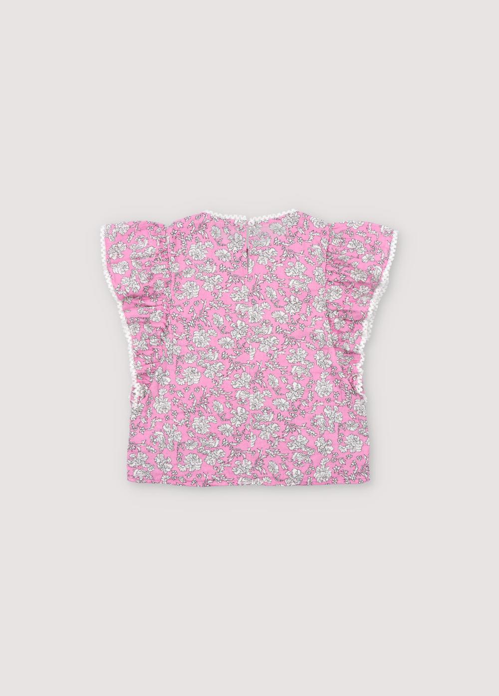the new society Melina blusa peony hibiscus estampado Outlet