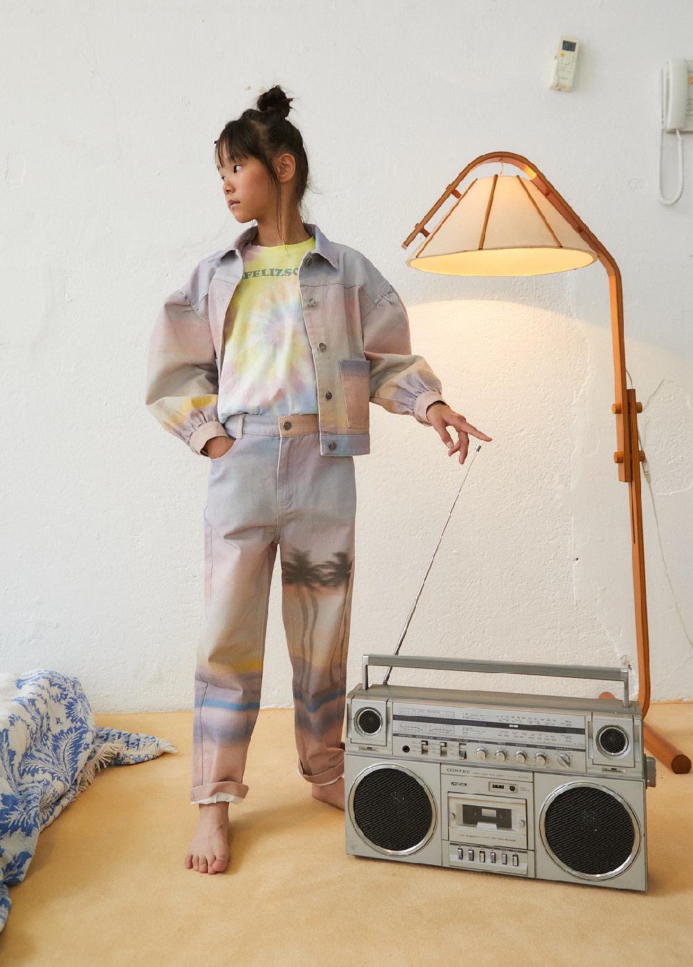the new society Chaqueta de mezclilla al atardecer Outlet online