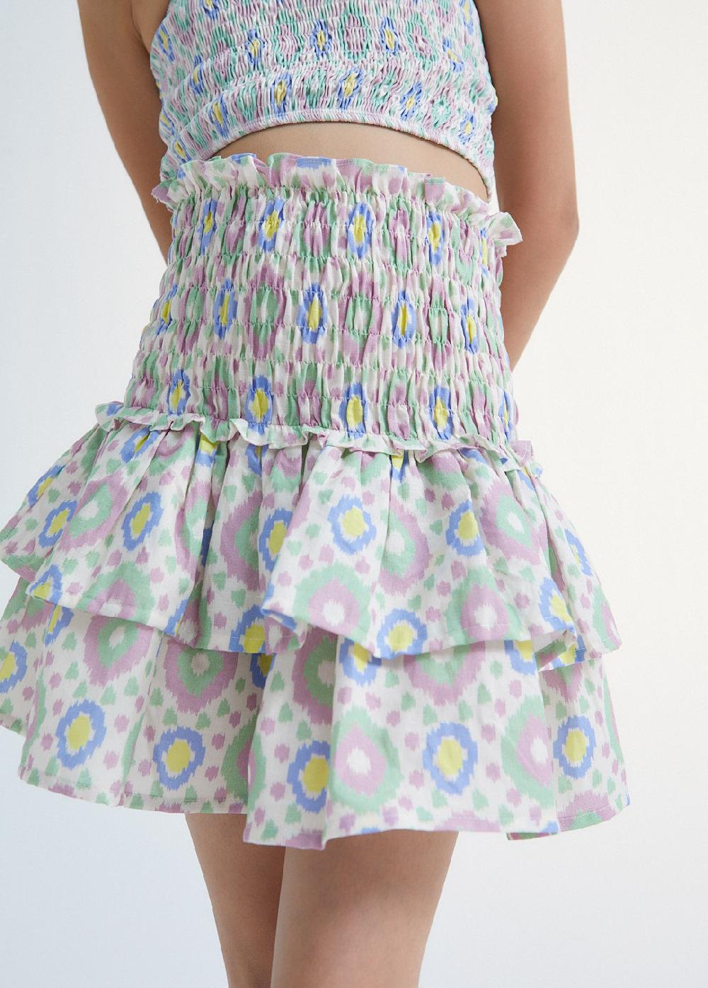 the new society Falda de culver Mejor oferta