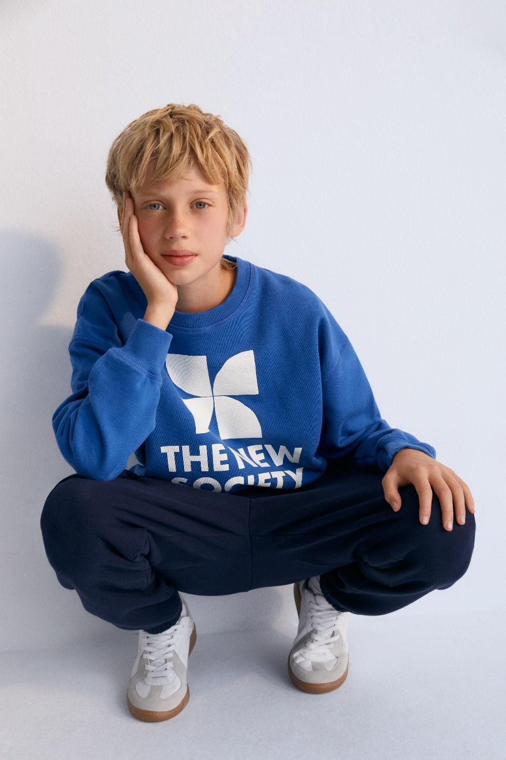 the new society Sudadera mykonos cobalto Ventas relámpago