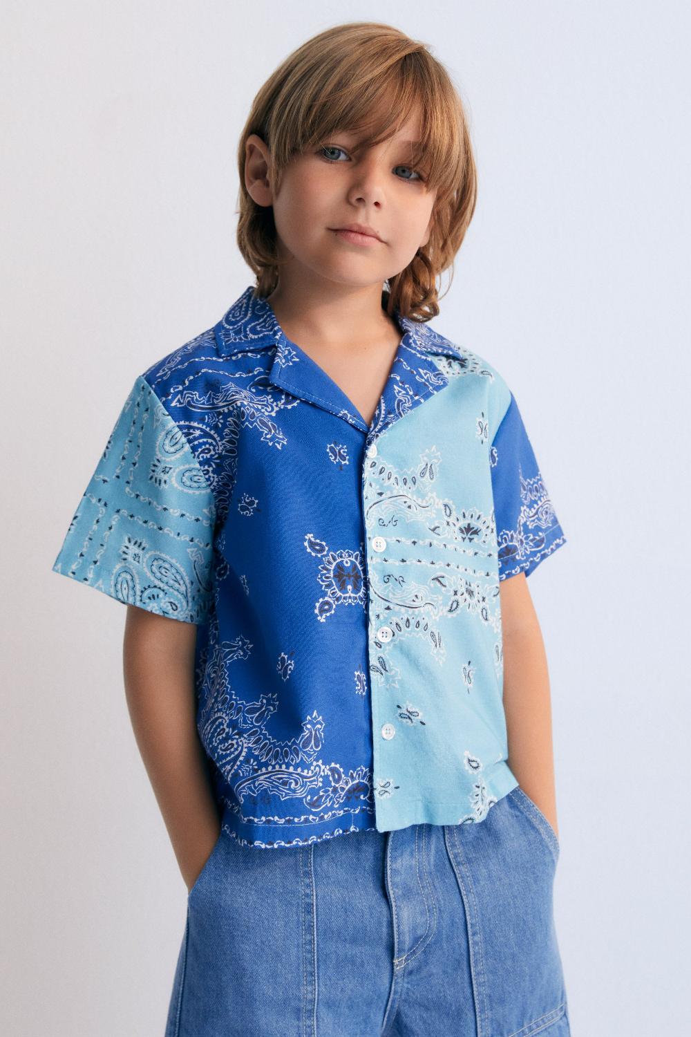 the new society Camisa de Mileto Boy Liquidación