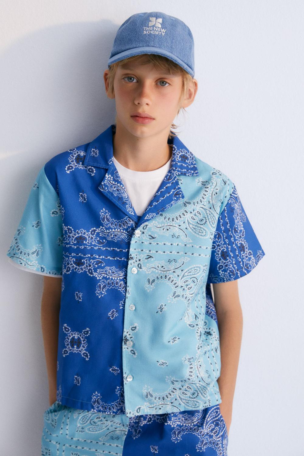 the new society Camisa de Mileto Boy Liquidación