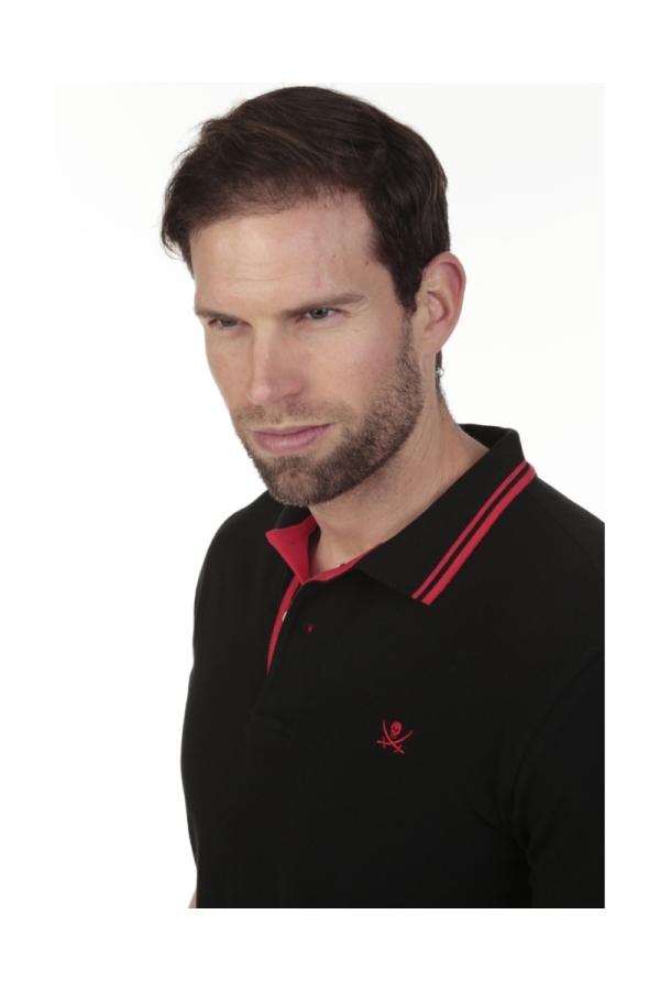 the time of bocha polo team Polo Pirata Hombre The Time Of Bocha QV1PSTRIP Negro Último día