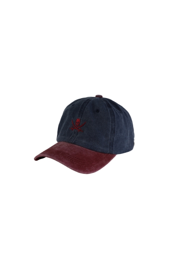 the time of bocha polo team Gorra Algodon Bicolor Ajustable Hombre The Time Of Bocha QV1GBICO Rojo - Marino