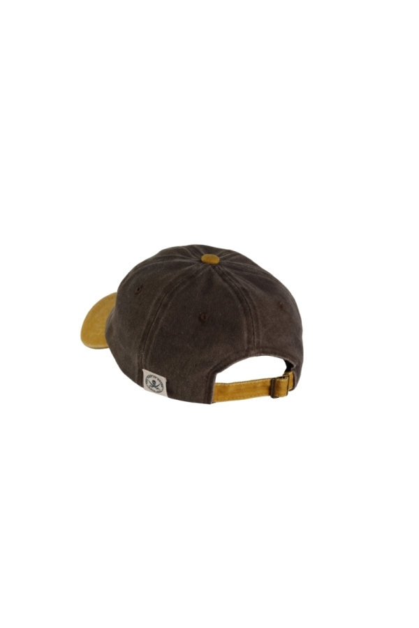 the time of bocha polo team Gorra Algodon Bicolor Ajustable Hombre The Time Of Bocha QV1GBICO Mostaza - Marron Rebajas de fábrica