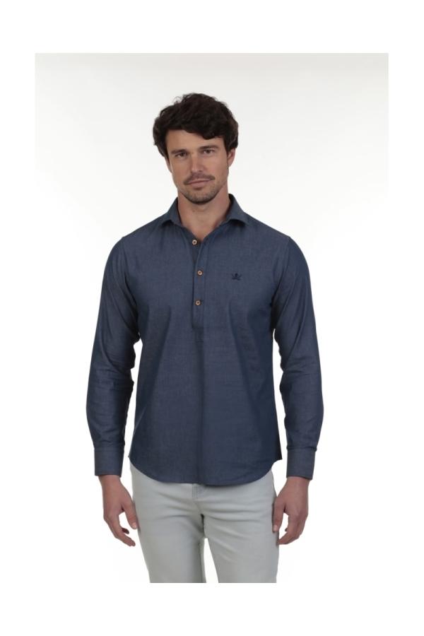 the time of bocha polo team Camisa Polera Jeans Hombre The Time Of Bocha QV1POL-JEANS 503