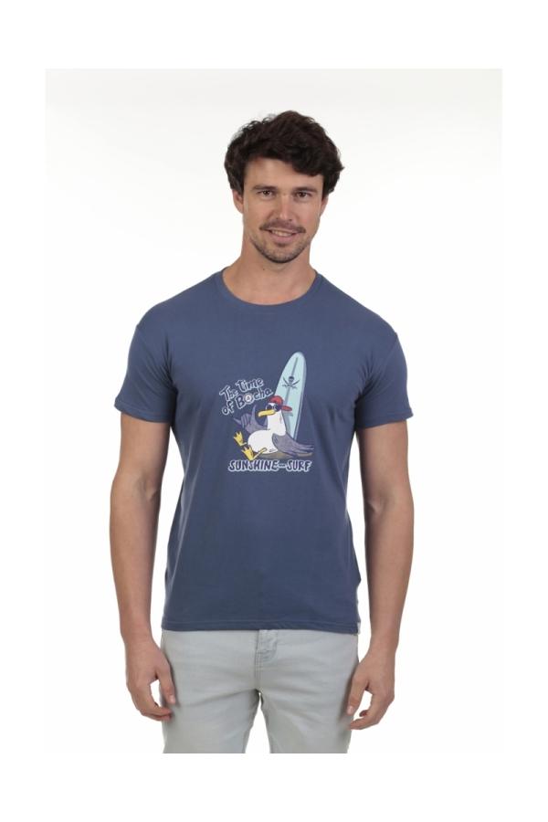 the time of bocha polo team Pack 2 Camisetas Hombre The Time Of Bocha QV1PK.CM Denim-Blanco Venta caliente
