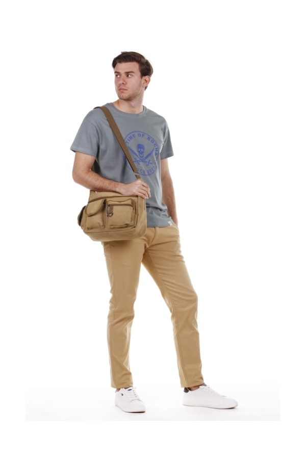 the time of bocha polo team Bandolera Canvas Hombre The Time Of Bocha QV1BAND2 Camel Rebajas online