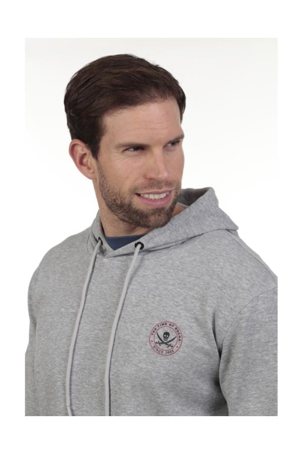 the time of bocha polo team Sudadera Canguro Hombre The Time Of Bocha QV1SCANGU Gris En oferta