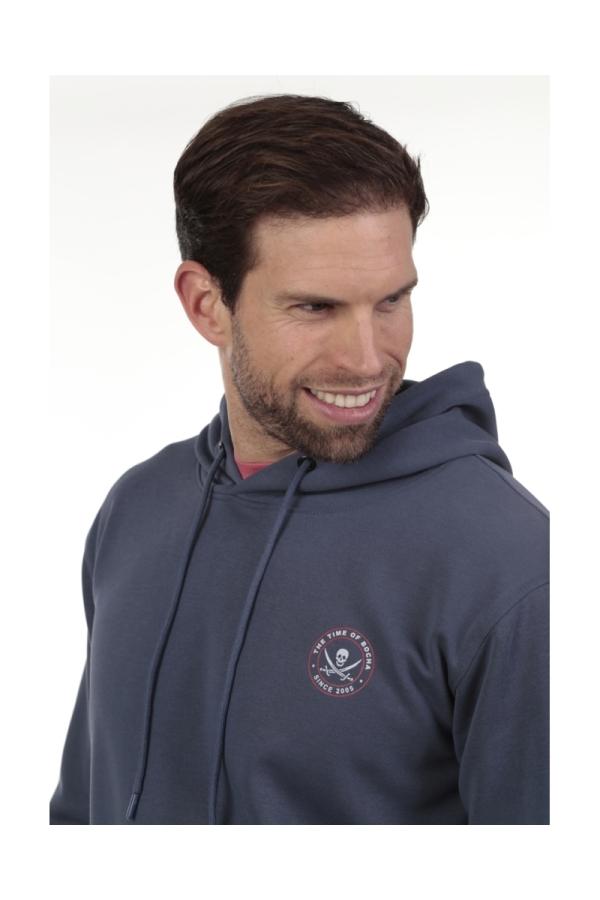 the time of bocha polo team Sudadera Canguro Hombre The Time Of Bocha QV1SCANGU Denim Libre de impuestos