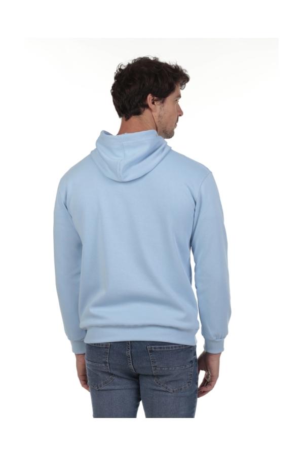 the time of bocha polo team Sudadera Canguro Hombre The Time Of Bocha QV1SCANGU Celeste Descuentos del mes