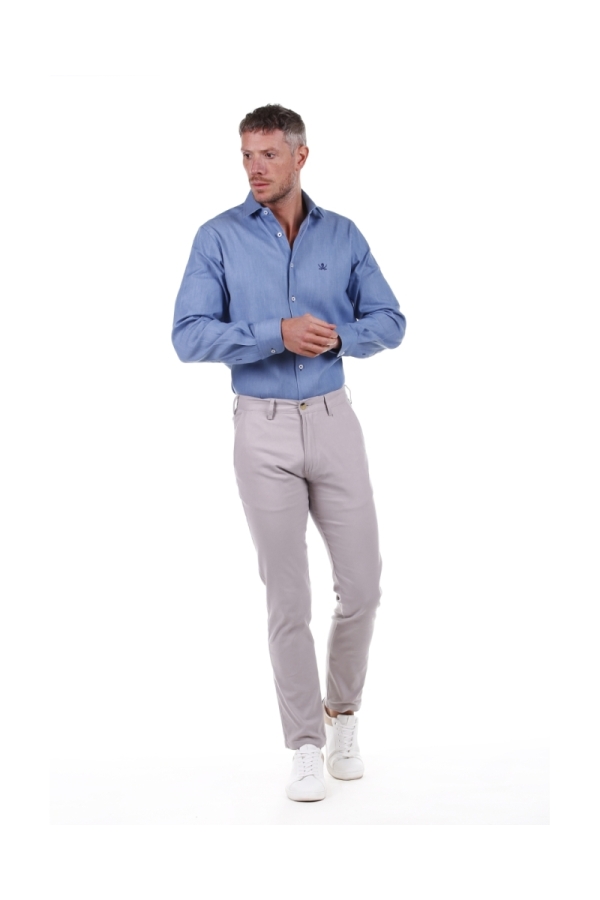 the time of bocha polo team Pantalón Chino Hombre The Time Of Bocha QV1PCHINO Plomo Precio ultrabajo
