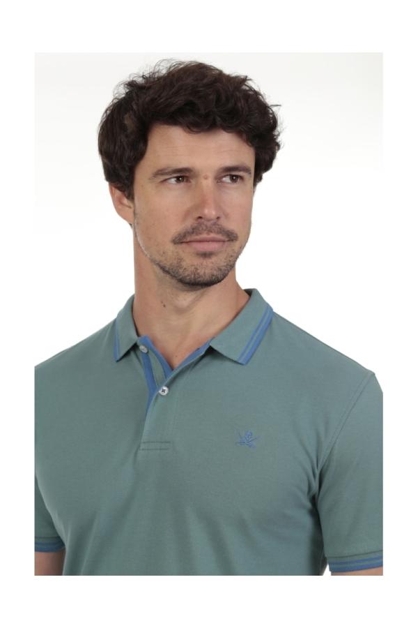 the time of bocha polo team Polo Pirata Hombre The Time Of Bocha QV1PSTRIP Menta Tienda