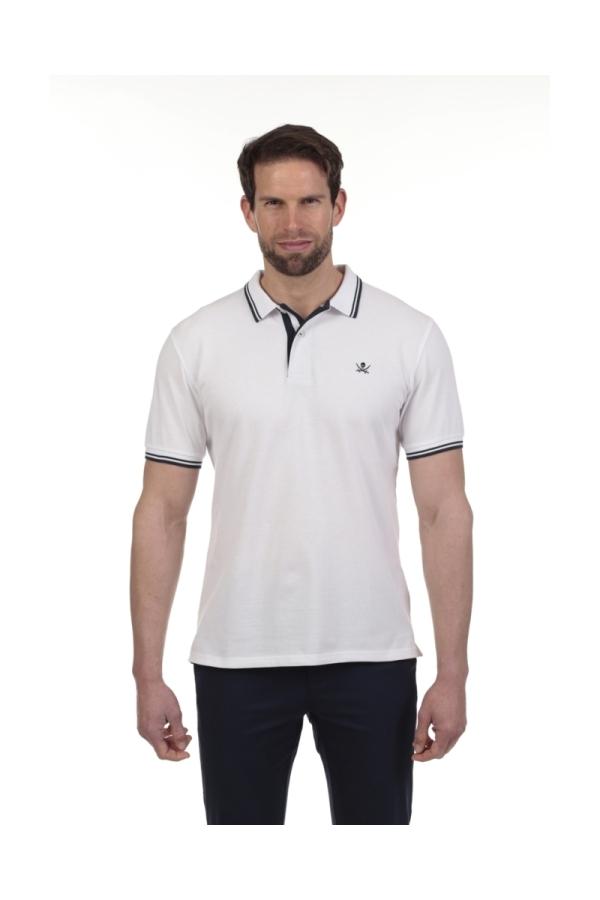 the time of bocha polo team Polo Pirata Hombre The Time Of Bocha QV1PSTRIP Blanco