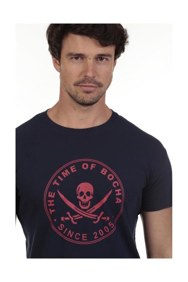 the time of bocha polo team Camiseta Pirata Hombre The Time Of Bocha QV1C40 Marino Precios de Black Friday