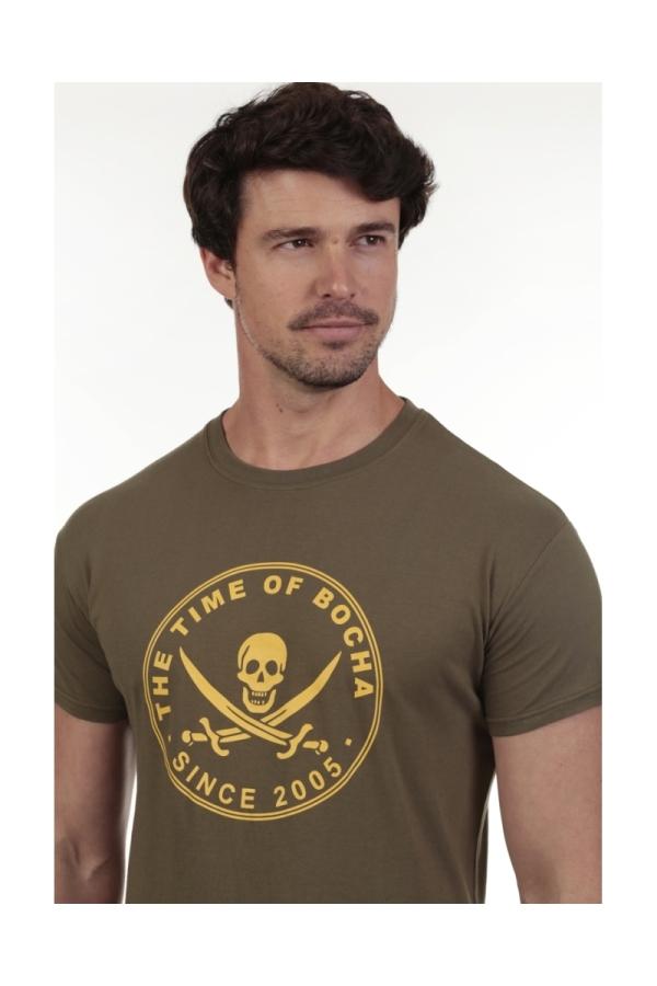 the time of bocha polo team Camiseta Pirata Hombre The Time Of Bocha QV1C40 Kaki En oferta