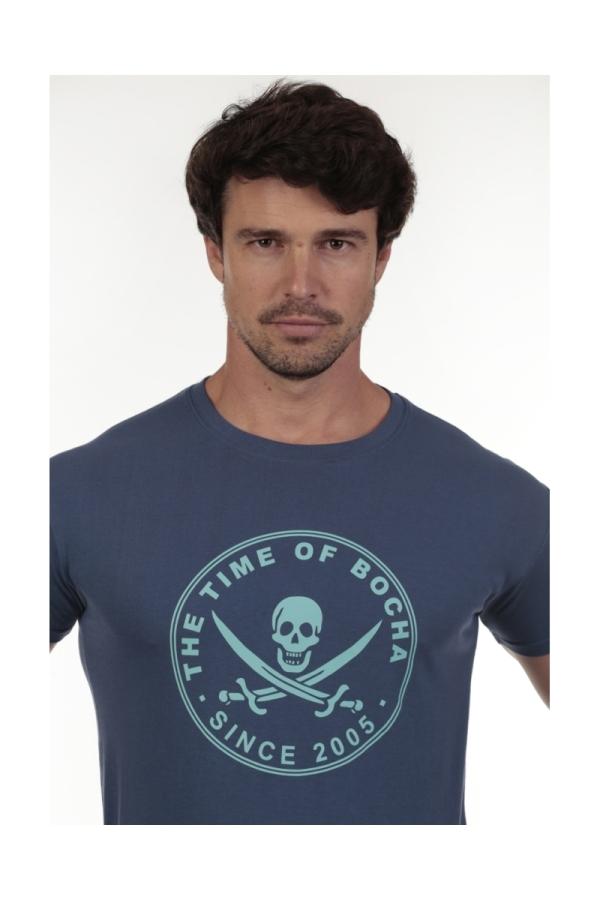the time of bocha polo team Camiseta Pirata Hombre The Time Of Bocha QV1C40 Denim Libre de impuestos