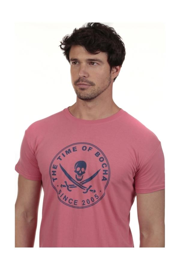 the time of bocha polo team Camiseta Pirata Hombre The Time Of Bocha QV1C40 Coral Descuentos del mes