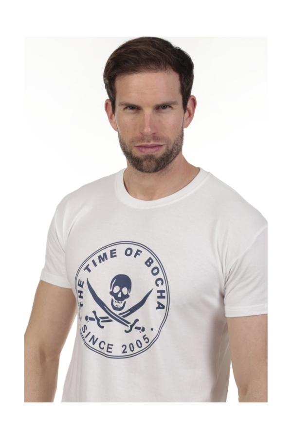 the time of bocha polo team Camiseta Pirata Hombre The Time Of Bocha QV1C40 Blanco Oferta exclusiva