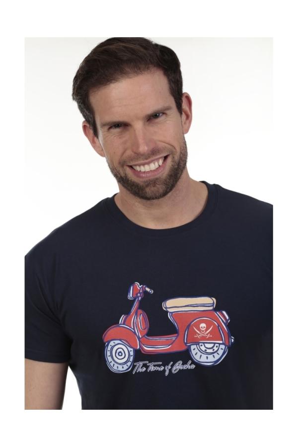 the time of bocha polo team Camiseta Little Moto Hombre The Time Of Bocha QV1C26 Marino Precio ultrabajo