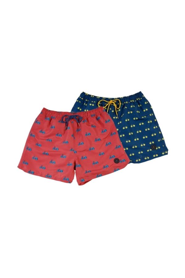 the time of bocha polo team Pack 2 Bañadores Hombre The Time Of Bocha QV1PK.SP Coral-Denim