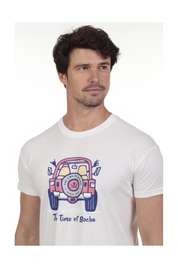 the time of bocha polo team Camiseta 4X4 Hombre The Time Of Bocha QV1C11 Blanco En oferta