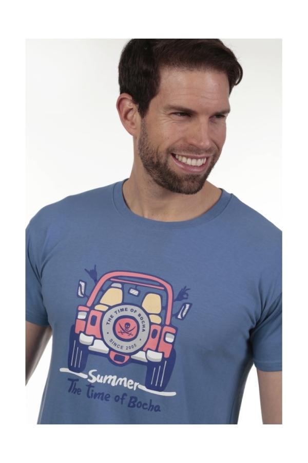the time of bocha polo team Camiseta 4X4 Hombre The Time Of Bocha QV1C11 Azul.Jea Libre de impuestos