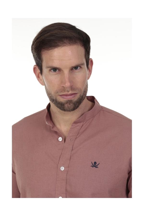 the time of bocha polo team Camisa Lino Cuello Mao Hombre The Time Of Bocha QV1MAO 706 Devoluciones gratuitas